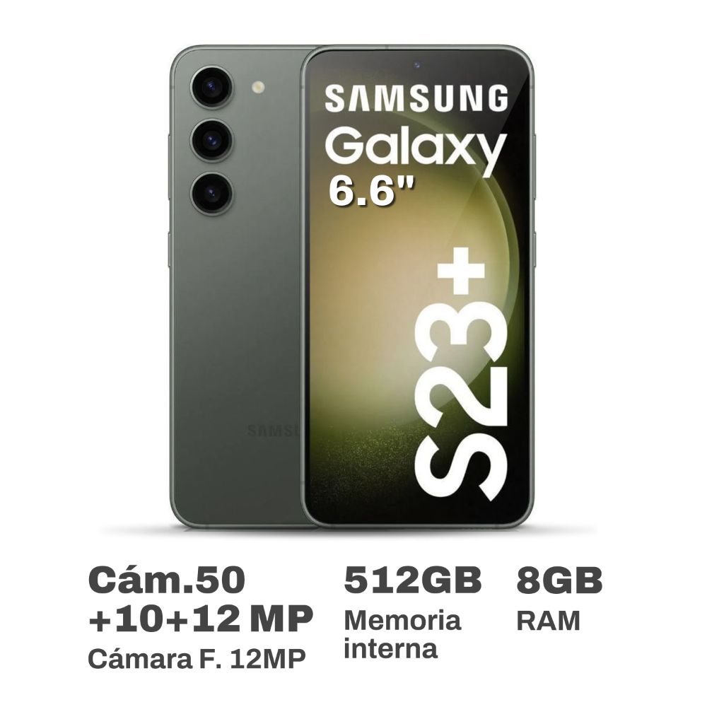 Móvil Samsung Galaxy S23+ 6.6" 8GB RAM 512GB Verde