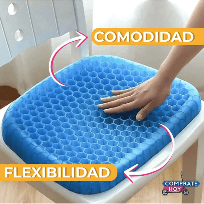 Asiento-Cojin-Gel-Ortopedico-Para-Sillas-Auto-Oficina