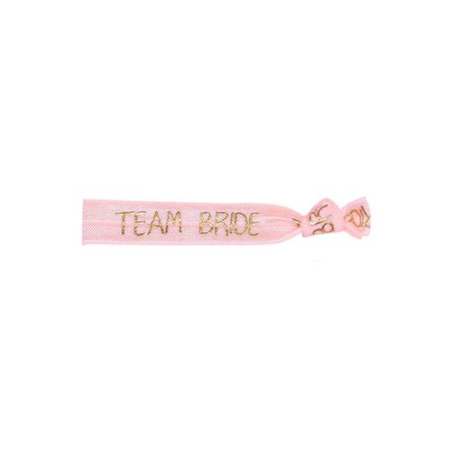 Pulsera rosada team bride para despedida de soltera