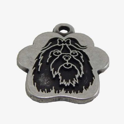 Placa de Identificación para Perros Maltés Vintage