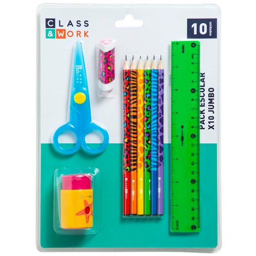 Pack Escolar CLASS&WORK Jumbo10un