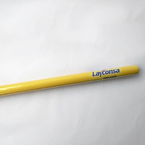 Papel Lustre LAYCONSA Amarillo 50x70 Bolsa 3un