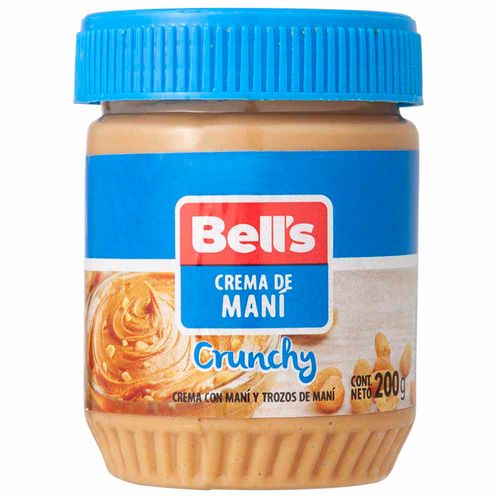 Crema de Maní BELL'S Crunchy Pote 200g