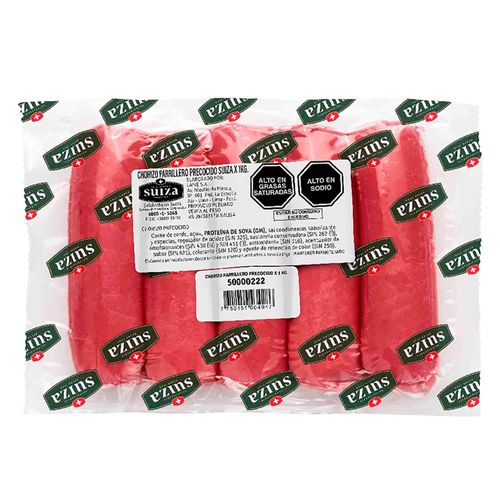 Chorizo Parrillero Precocido SALCHICHERÍA SUIZA Paquete 400g