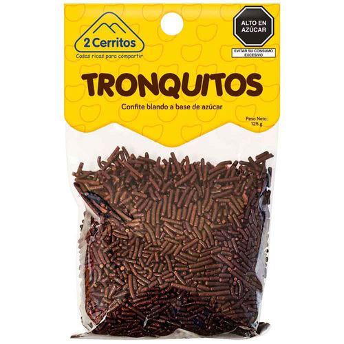 Tronquitos de Chocolate 2 CERRITOS Caramelos Blandos Bolsa 125g