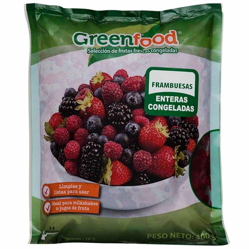 Frambuesa Entera GREEN FOOD Bolsa 400g