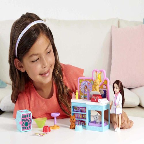 Muñeca BARBIE Fashionista Totally Hair Cabello de Colores