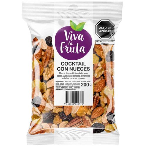 Cocktail con Nueces VIVA LA FRUTA Bolsa 200g