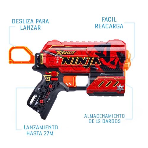 Lanzador de Dardos X-SHOT Pack X2 Skins Flux X-Shot