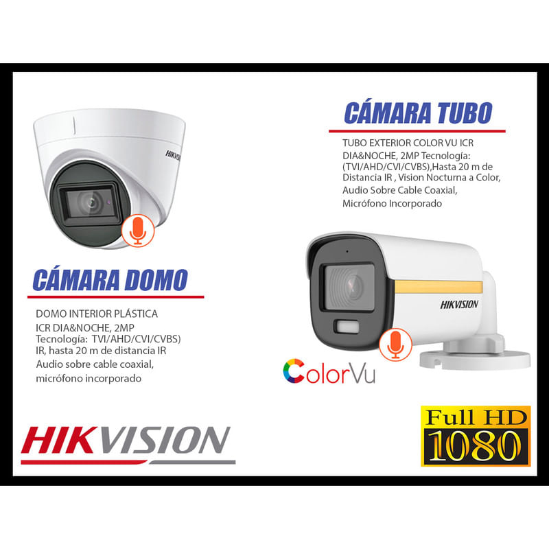 CAMARAS-SEGURIDAD-KIT-5-1080P-HIKVISION-|-COLORVU-VISION-COLOR-1TB