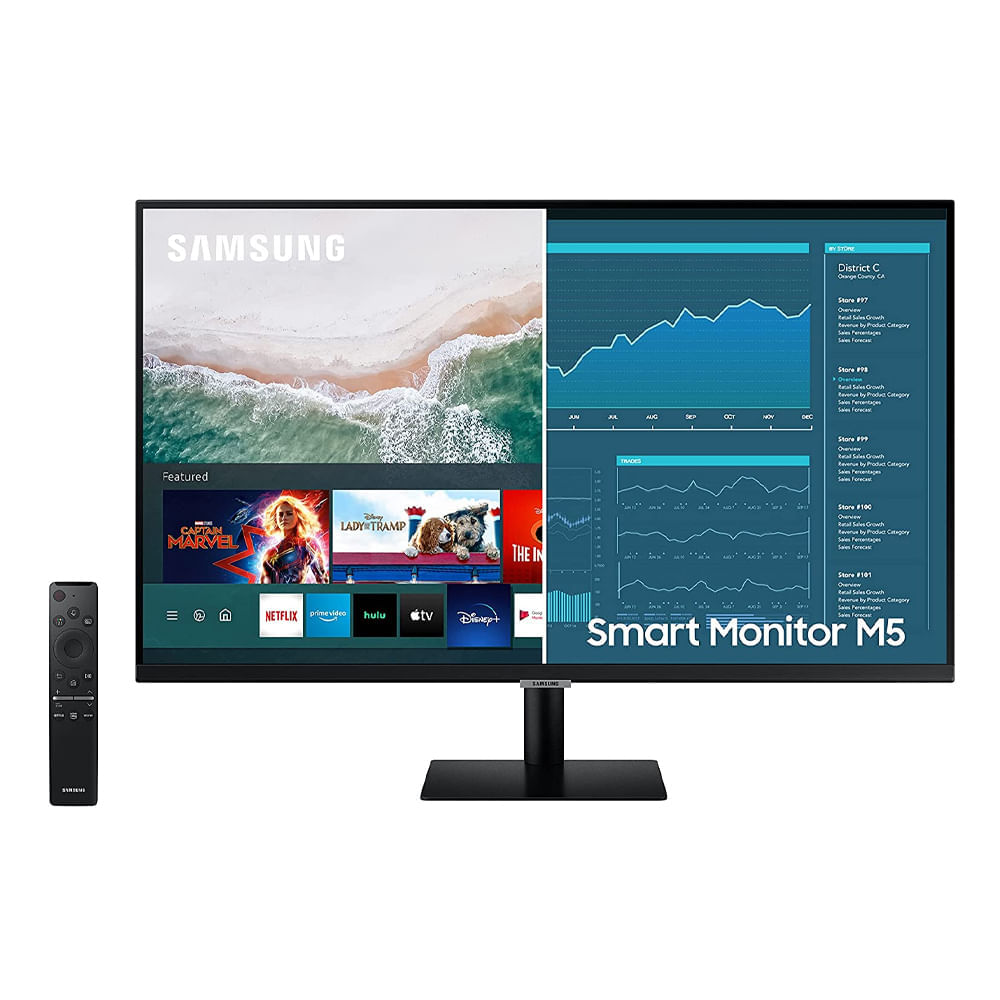 Monitor Samsung plano 32"" M5, Panel VA, FHD, 4ms, 60Hz