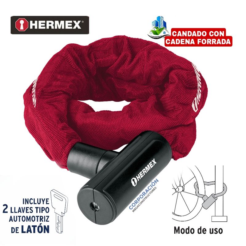 Candado-Cadena-Bicicleta-Moto-Candado-Cadena-Forrada-Hermex-CB-90