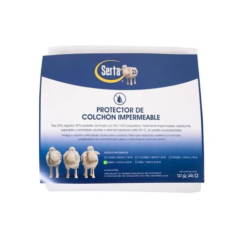 Protector de Colchón Impermeable Serta King