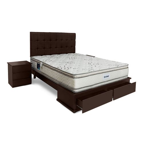 Juego de Dormitorio New Nicole Fiamma Antistress Queen Americano Marron