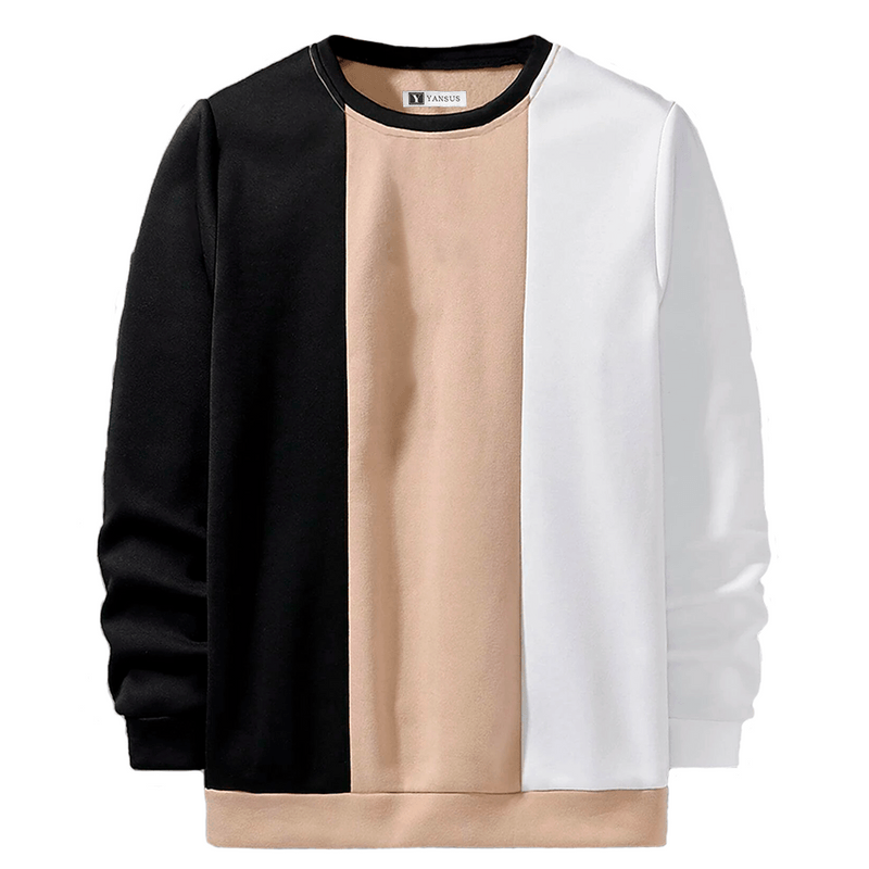 Polera-Hombre-Yansus-Bicolor-Beige-Negro