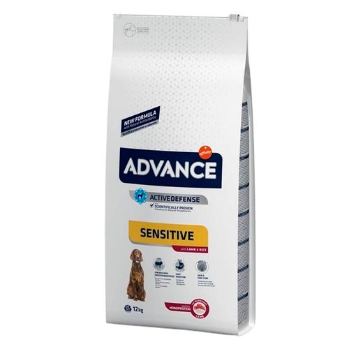 Comida para Perros Advance Adultos Sensibles De Cordero 12kg