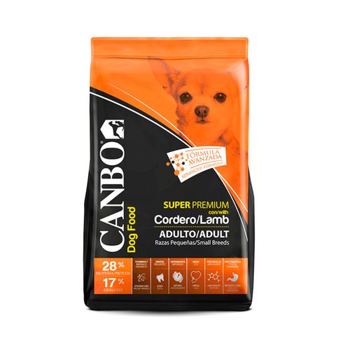 Comida para Perro Adulto Raza Pequeña Premium Cordero Canbo 3kg