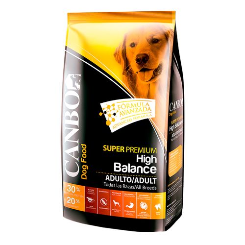 Comida para Perros Adultos Canbo Súper Premium High Balance Todas las Razas 15kg