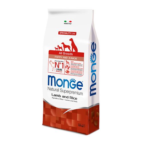 Comida para Perros Todas las Razas Cordero y Arroz Monge 12kg