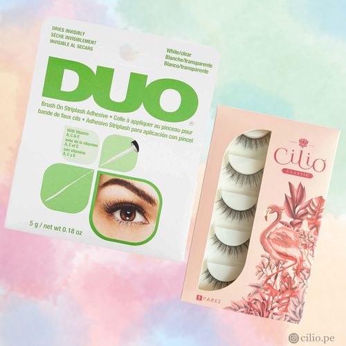 Pack pestañas cilio y pegamento duo