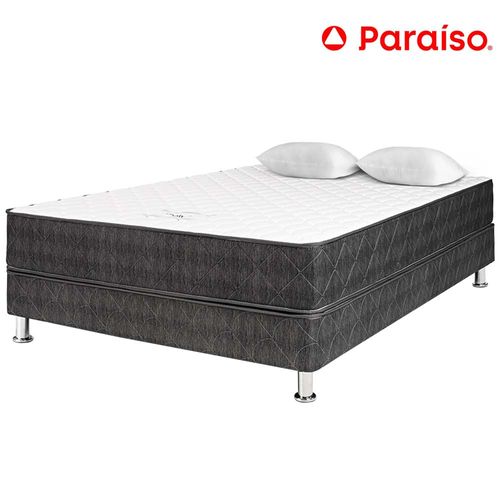 Cama Box Tarima PARAISO Lifestyle 2 Plz + 2 Almohadas + Protector