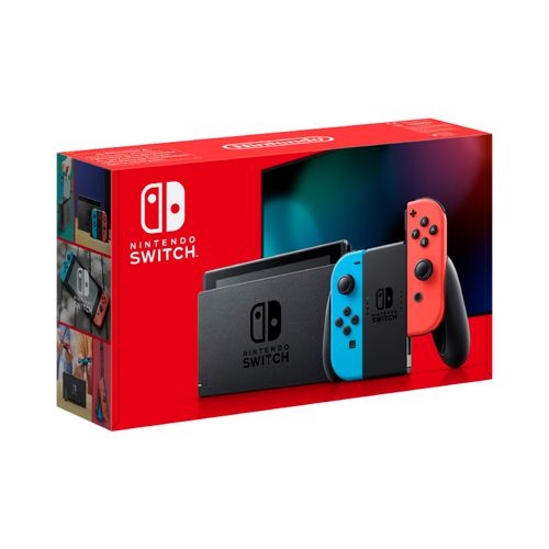 Nueva Consola Nintendo Switch 2019 Neon Bat Extendida-Multicolor