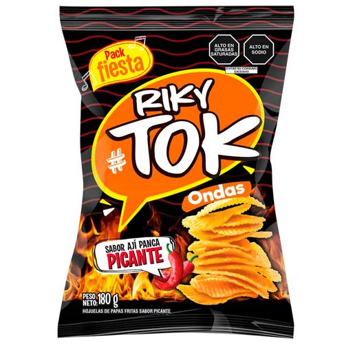 Papas Ondas Picantes RIKY TOK Bolsa 180g