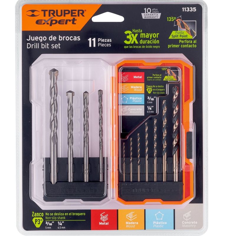 Juego-brocas-para-metal-y-brocas-para-concreto-11-piezas-Truper