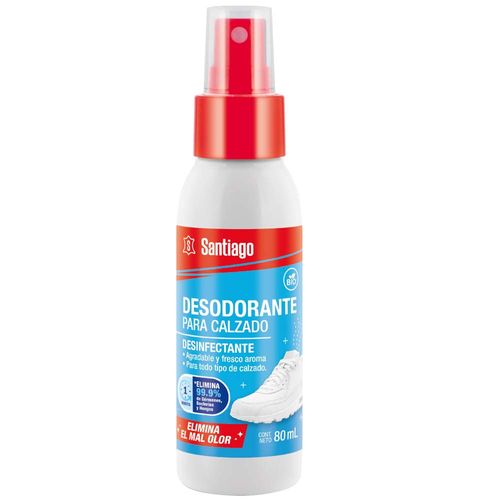 Desodorante para Calzado Desinfectante SANTIAGO Frasco 80ml