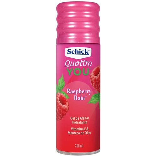 Gel de Afeitar SCHICK Quattro Raspberry Rain Frasco 200ml