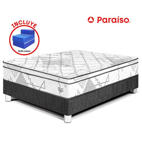 Cama Pocket Advance 1.5 Plazas + Sofá