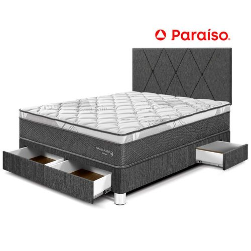 Dormitorio Paraiso Pocket St Cajones2 Plazas Cabecera Loft Charcoal