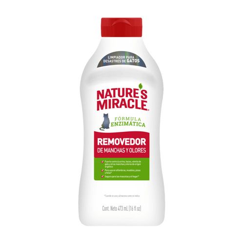 Nature's Miracle Removedor de Manchas y Olores Gatos 473 ml