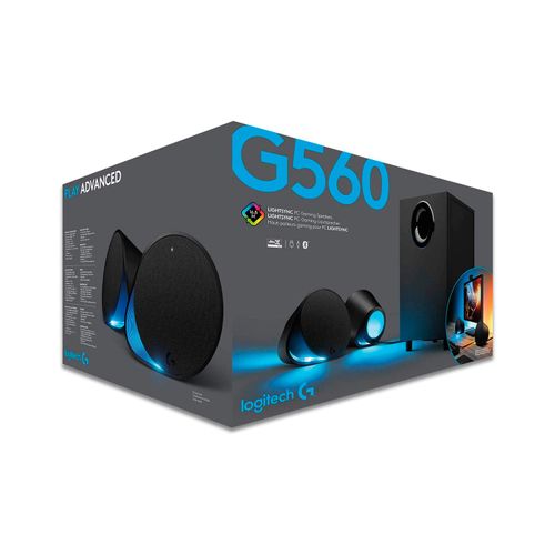 Parlante Gamer Logitech G560 2,1 Rgb 120W Usb Model Black