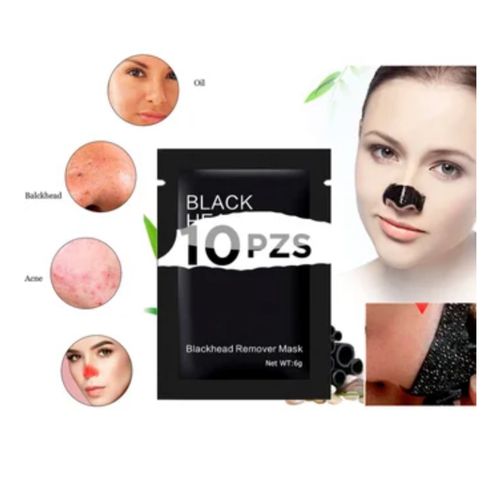 Mascarilla Facial Negra para Eliminar Espinillas y Puntos Negros