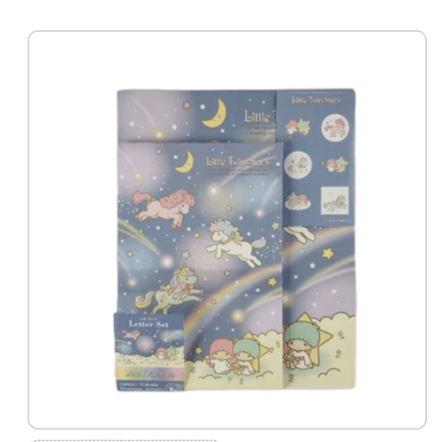 Sanrio - Set de Papel Carta Little Twin Stars Unicorns