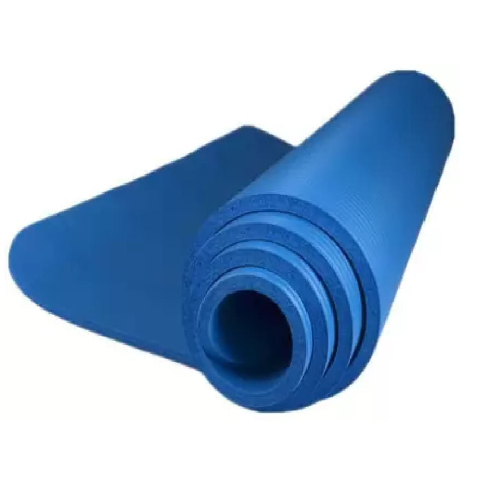 Colchoneta Yoga Mat Extra Gruesa 20 Mm Pilates Gym Azul - Promart