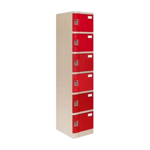 Locker Abs Lp106 Clave 4 dígitos Rojo