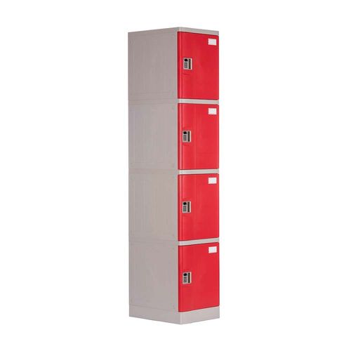 Locker Abs Lp104 Clave 4 dígitos Rojo