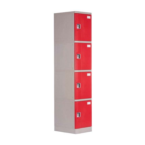 Locker Abs Lp104 Llave doble pin Rojo