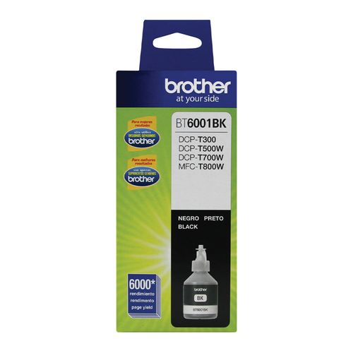 Botella de tinta Brother negro rinde 6000 páginas