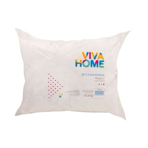 Almohada VIVA HOME Hipoalergénica Paquete 2un