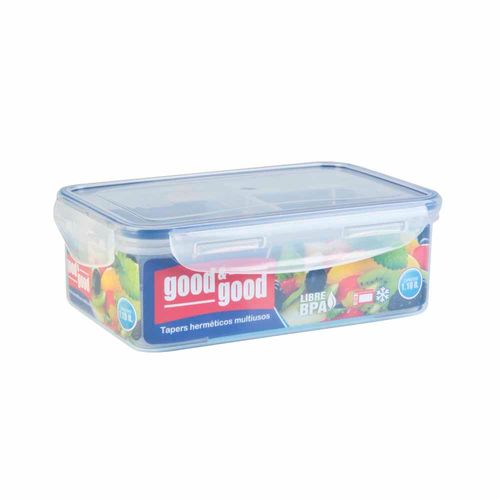 Tapper Good&Good Rectangular Con Tres Divisiones 1.1L Un