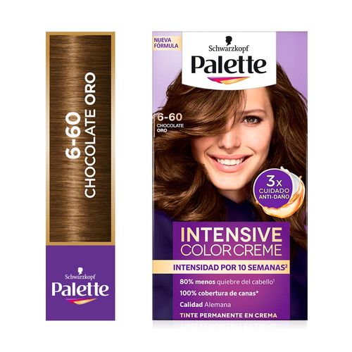 Tinte para Cabello SCHWARZKOPF Palette Color Creme 6-60 Chocolate oro Caja 1un