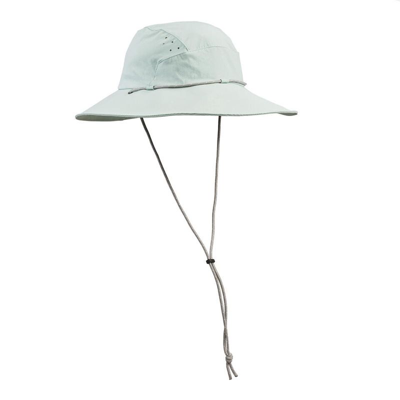 SOMBRERO-DE-TREKKING-Y-SENDERISMO-FORCLAZ-MT-500-MUJER-ADULTO-VERDE-PALIDO-56-58CM