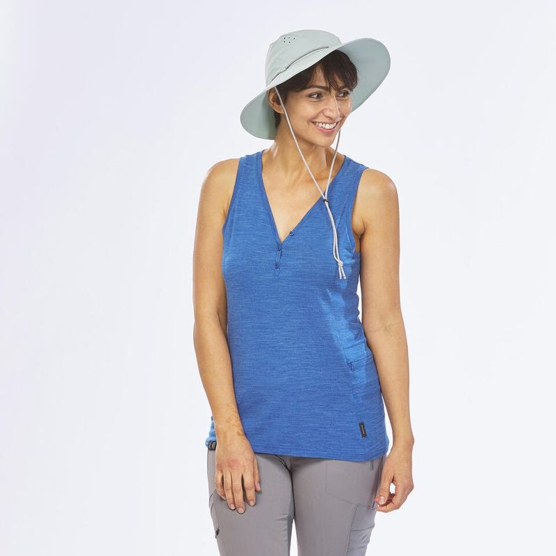 SOMBRERO-DE-TREKKING-Y-SENDERISMO-FORCLAZ-MT-500-MUJER-ADULTO-VERDE-PALIDO-56-58CM