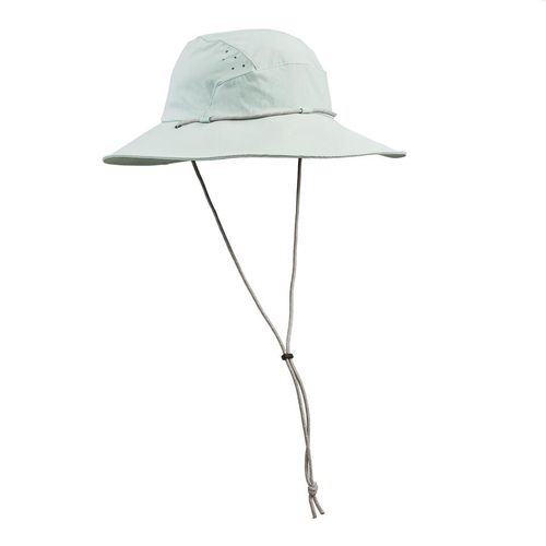 SOMBRERO DE TREKKING Y SENDERISMO FORCLAZ MT 500 MUJER ADULTO VERDE PÁLIDO 60-62CM