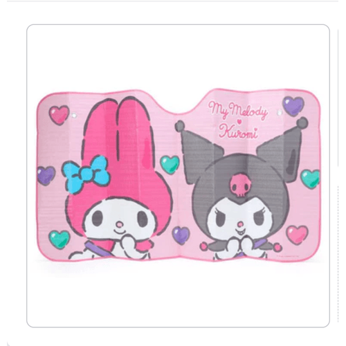 Sanrio - Tapasol Frontal para Auto de My Melody & Kuromi Driving