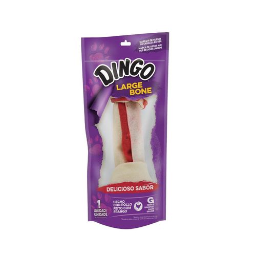 Snack para Perros Dingo Hueso de Pollo Grande x1 und