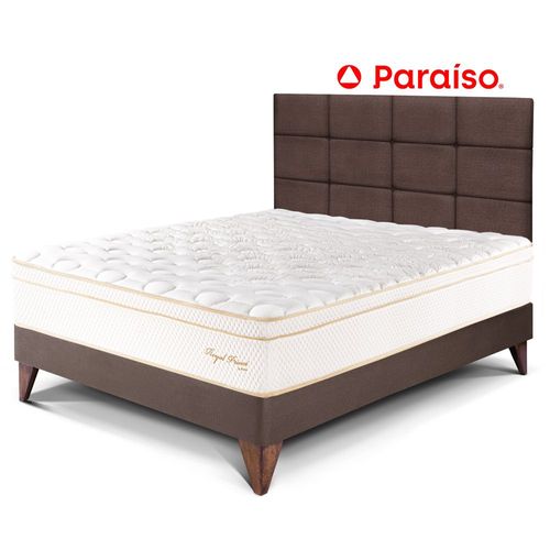 Dormitorio Europeo Royal Prince 2 Plazas Cabecera Blocks Chocolate